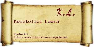 Kosztolicz Laura névjegykártya